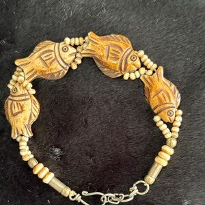 Handcrafted Fish Bead Bracelet